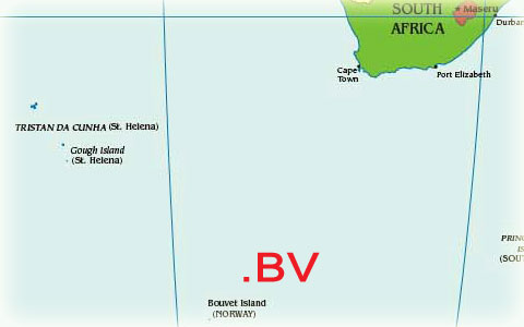 острова Буве домен BV