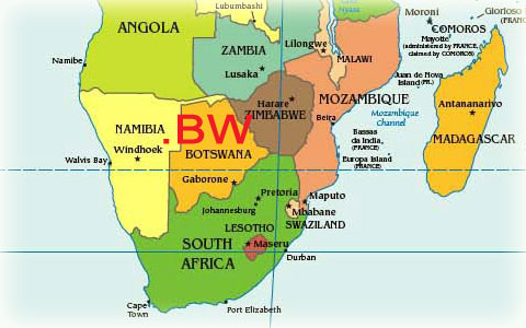 Ботсвана (Botswana) домен BW