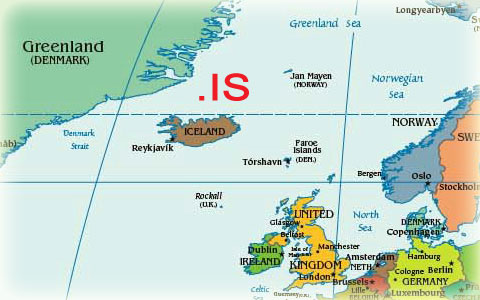Домен IS, Исландия