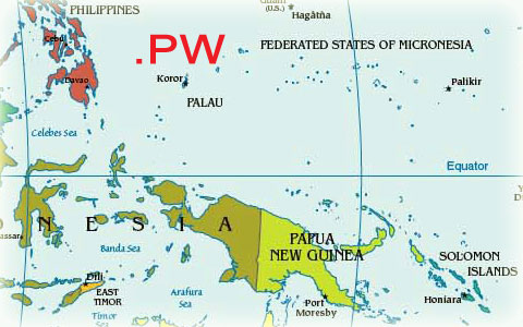 Палау домен PW